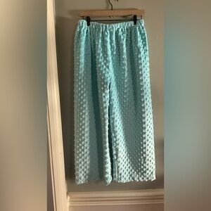 Handmade Minky Dot Pajama Pants with Elastic Waistband